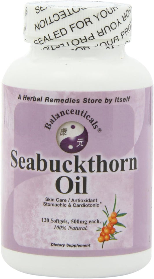 Seabuckthorn Oil, 120 Softgels, 500Mg Each
