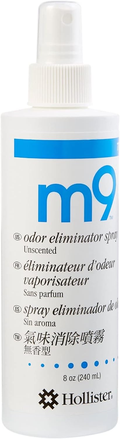 Hollister M9 Ostomy Appliance Deodorant 8 Oz. Pump Spray Bottle, Unscented 7733, 6 Ct