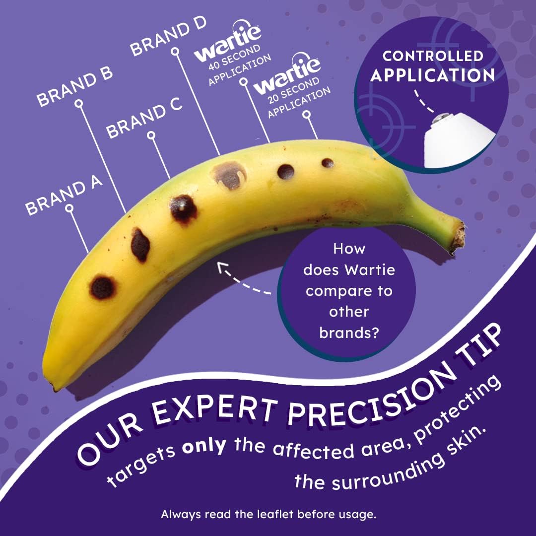 Wartie Advanced Wart & Verruca Remover, Extra Strength Gel Removes Stubborn Warts & Verrucas Fast β White , 50 ml (Pack of 1) : Amazon.co.uk: Health & Personal Care