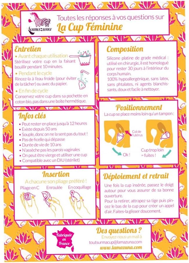 Lamazuna Cup Féminine Menstrual Cup Size 2