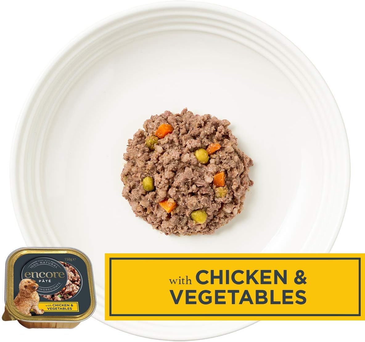 Encore Complete and Natural Wet Dog Food Pate, Meat Selection For Dogs in 150g Tray (Pack of 5 Trays) :Pet Supplies