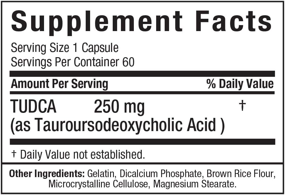ALLMAX TUDCA 60CT - Tauroursodexoycholic Acid - Liver Detox & Gut Health : Health & Household