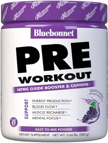 Bluebonnet Nutrition Extreme Edge Pre Workout, Increases Nitric Oxide