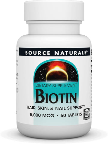 Source Naturals Biotin 5,000 Mcg • 60 Tablets