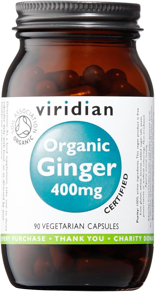 Organic Ginger Root 400Mg: 90 Veg Caps
