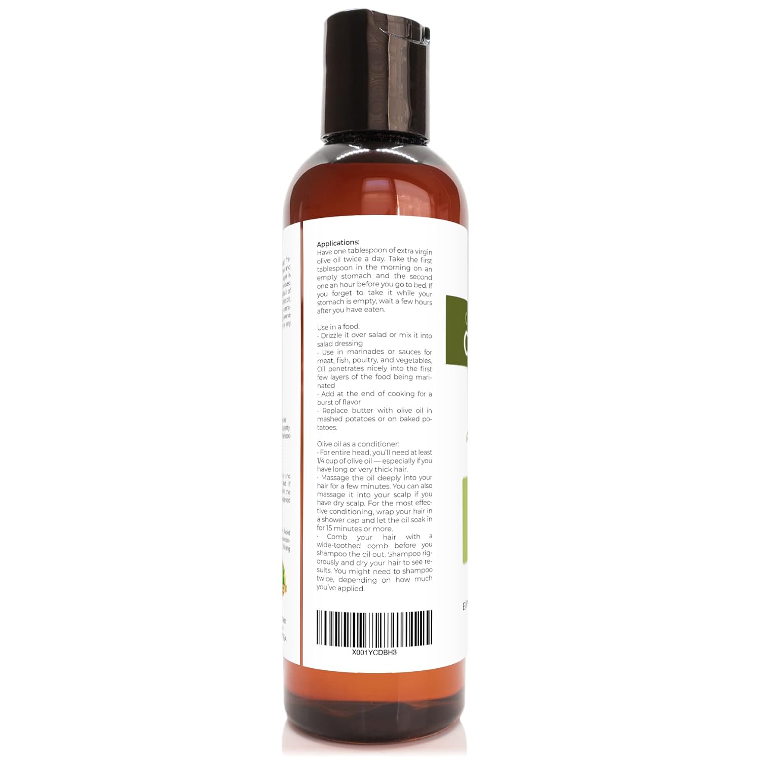 velona USDA Certified Organic Olive Oil - 4 oz | 100% Pure and Natural Carrier Oil | Extra Virgin, Unrefined, Cold Pressed : Beauty & Personal Care