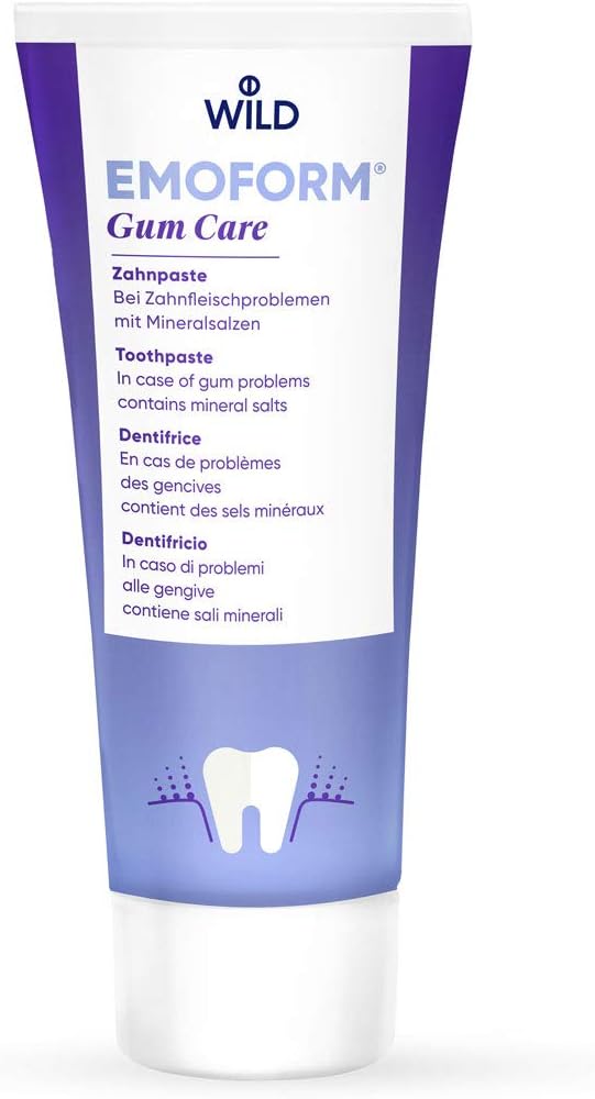 Emoform Gum Care Toothpaste, in case of Gum Problems, with Mineral Salts, Strengthens and regenerates The Gums, inhibits Pain Sensitivity, Without Fluoride : Amazon.co.uk: Health & Personal Care