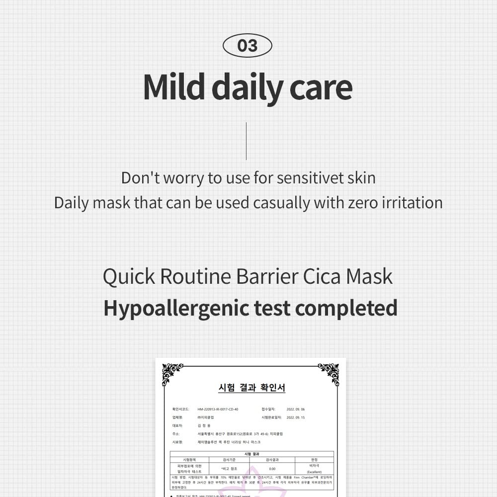 Jmsolution Quick Routine Barrier Cica Facial Mask Sheet 30 Ea- 1Day 1 Mask Pick And Quick Dispenser Type- Cica Calming-Vegan Certified Sheet For All Skin