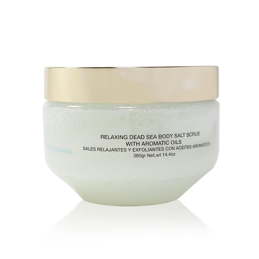 Deep Sea Cosmetics | Relaxing Dead Sea Body Salt Scrub | Body Scrub With Dead Sea Salt And Minerals, Aromatic Oils And Vitamin E - 14.4 Oz : Beauty & Personal Care