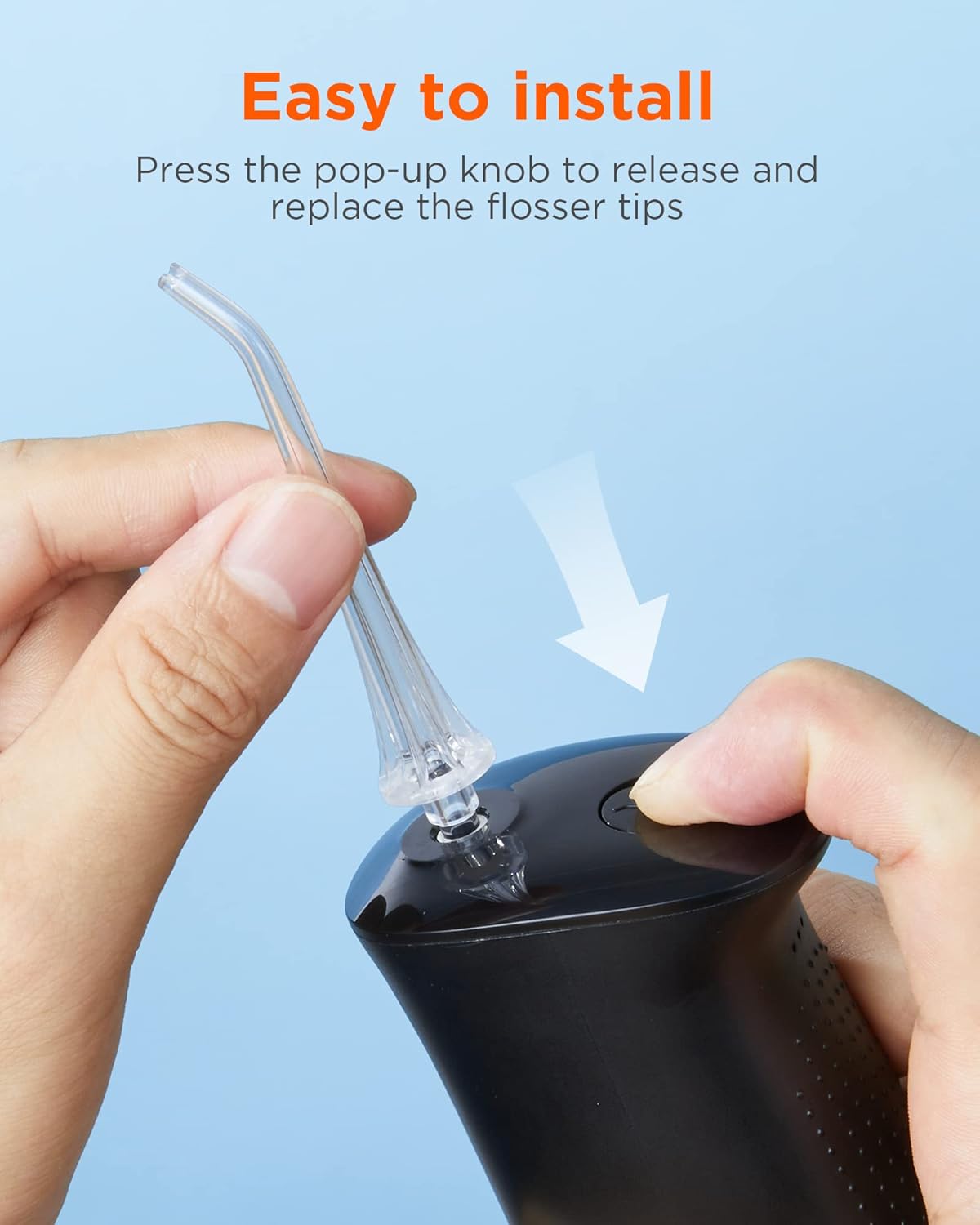 Bitvae C5/C6 Water Flosser Replacement Tips For Teeth Cleaning, Standard Water Dental Flosser Jet Tips, 4 Pieces : Health & Household