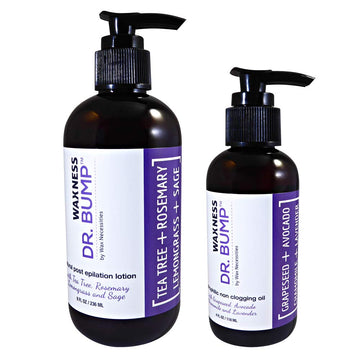 Waxness Dr. Bump Natural Pre-Post Waxing Kit With Lotion And Hydrophilic Concentrated Non-Clogging Oil