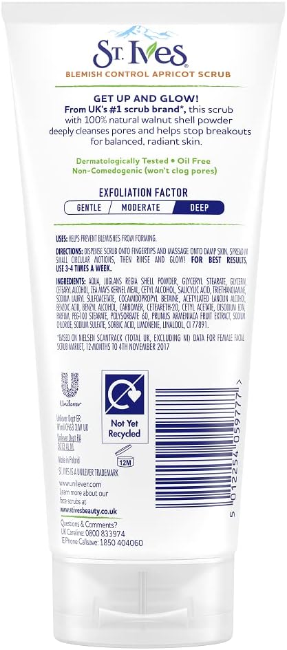 St Ives 150Ml Blemish Control Apricot Scrub