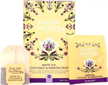 English Tea Shop - White Tea, Coconut & Passion Fruit, 1 Pack 20 Count