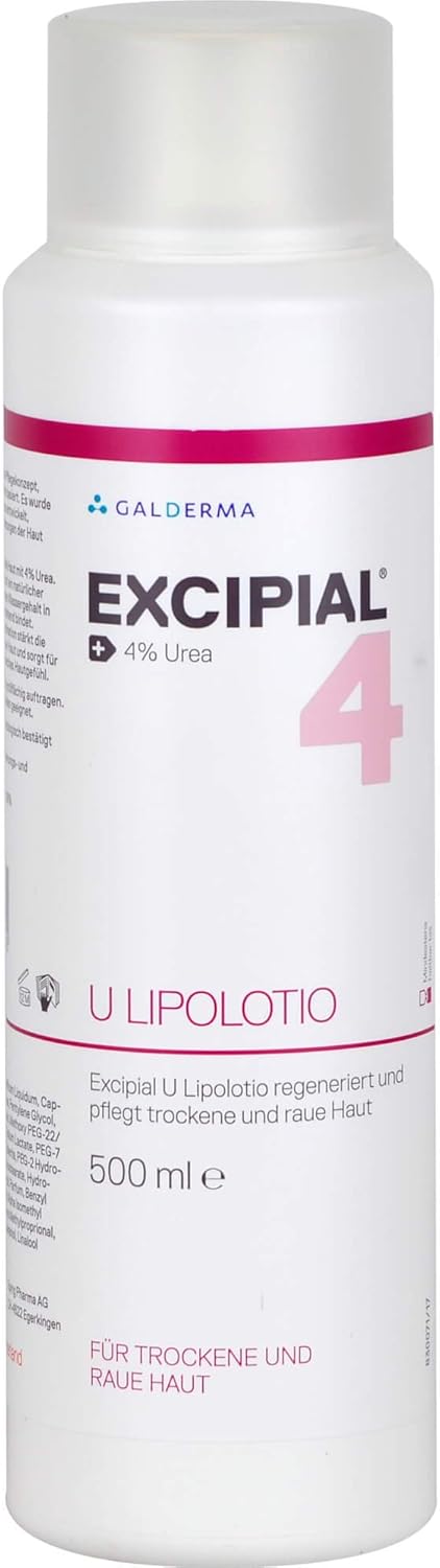 Excipial U Lipolotio Originalprodukt Galderma, 500 Ml Lotion : Beauty & Personal Care