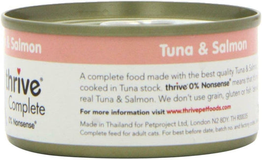 Thrive Cat Food Complete Tuna With Salmon, Pack Of 6, 75 G (Pack Of 6)