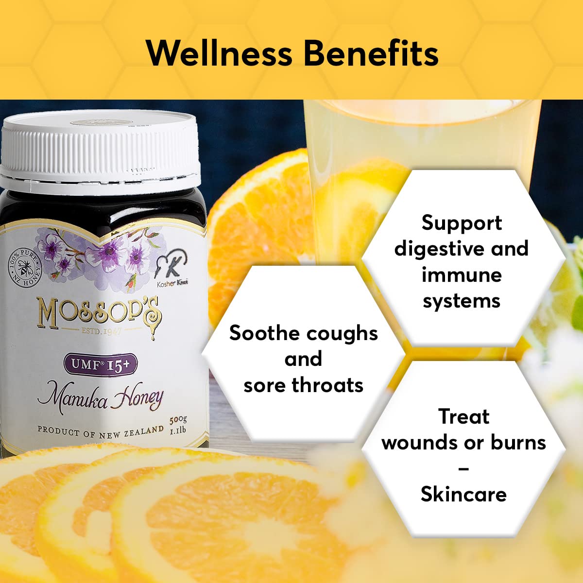 P.R.I Mossop'S Manuka Honey Umf 20+/Mgo 830+, New Zealand Raw Monofloral Manuka Honey (250G/8.8Oz) : Grocery & Gourmet Food