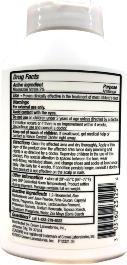 Zeasorb Antifungal Powder - 2.5 Oz