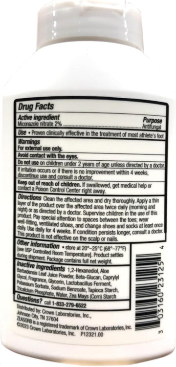 Zeasorb Medicated Body Powder, 2.5Oz By Zeasorb