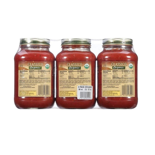Classico Organic Pasta Sauce Organic 3 Ct 32 Oz : Grocery & Gourmet Food