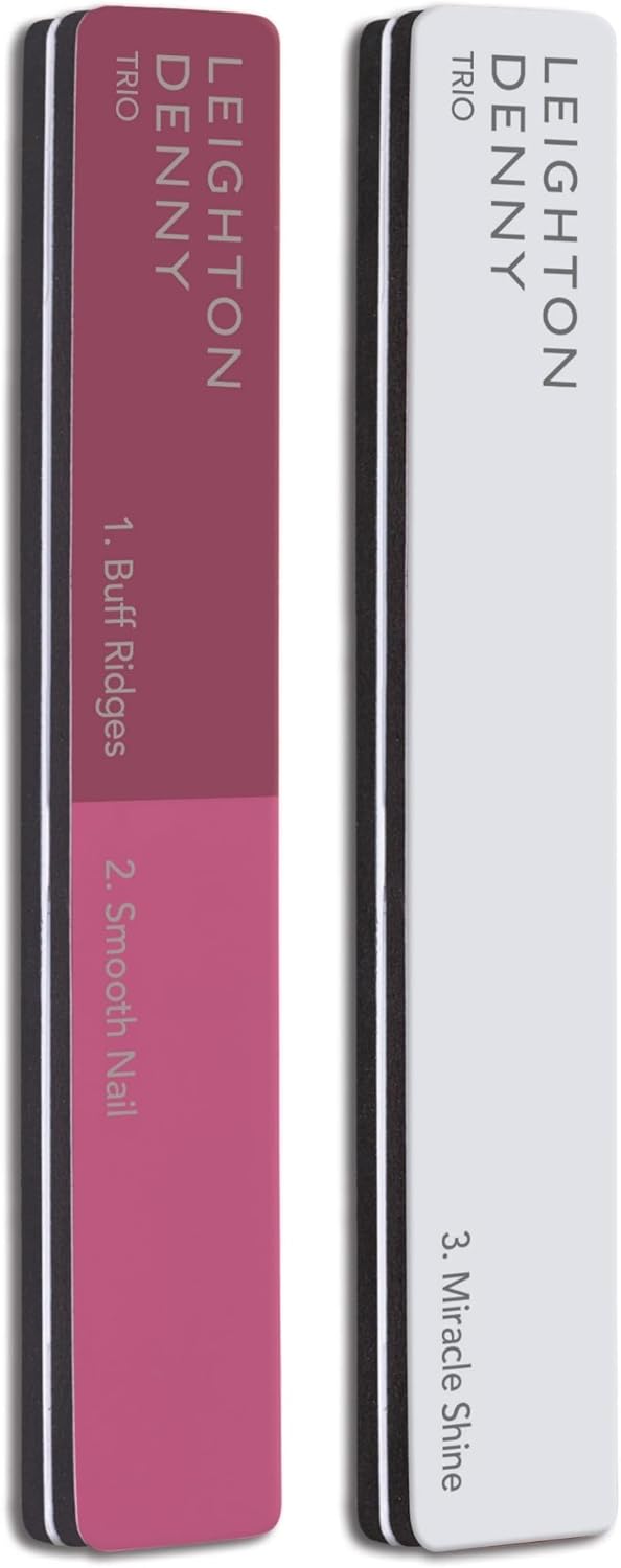 LEIGHTON DENNY Shape & Shine - Small Crystal Nail File & 3-in-1 Nail Buffer - Vegan : Amazon.co.uk: Beauty