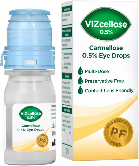 VIZcellose 0.5 Carmellose Eye Drops : Amazon.co.uk: Health & Personal Care