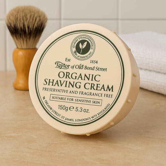 Taylor Of Old Bond Street Organic Shaving Cream W/Aloe & Jojobanew 5.3 Oz