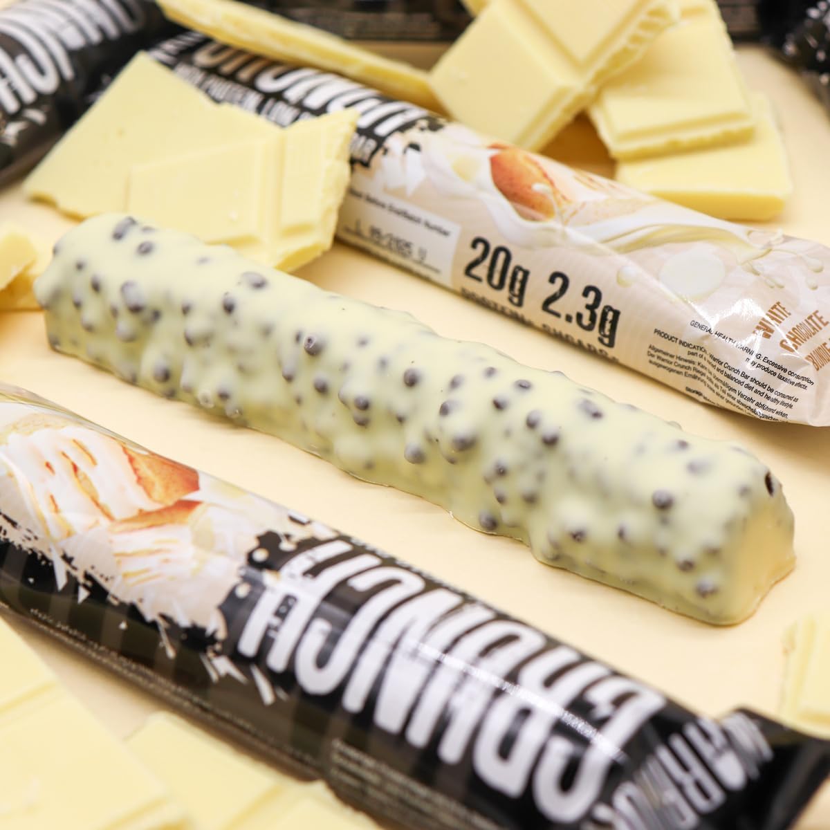 Warrior Crunch - High Protein Bars - 20g Protein Each Bar - Low Carb, Low Sugar Snack - 12 Pack x 64g (White Chocolate Blondie) : Amazon.co.uk: Health & Personal Care