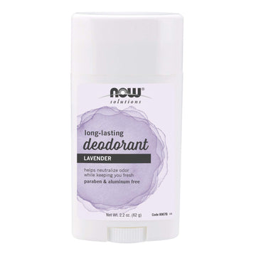 Now Solutions Lavender Body Deodorant Stick, 2.2 Ounces, Paraben-Free, Long-Lasting Odor Eliminating Protection