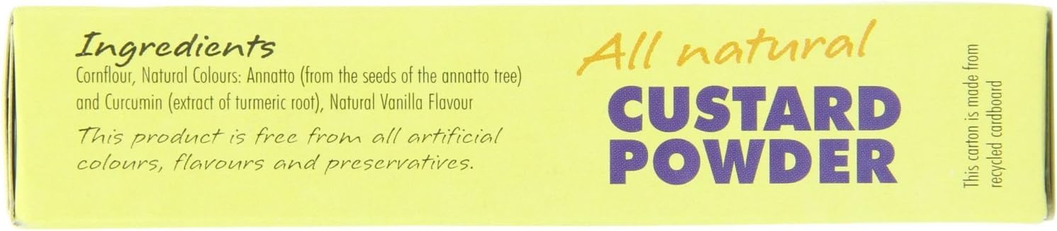 (2 Pack) - Just Wholefoods - All Natural Custard Powder | 100G | 2 Pack Bundle