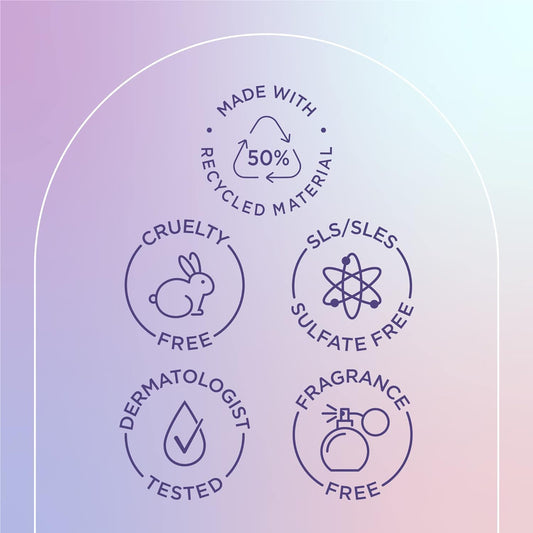 Biore Hydrate & Glow Gentle Face Wash for Dry Skin, Sensitive Skin, Dermatologist Tested, Fragrance Free, SLS/SLES Sulfate Free Facial Cleanser, Cruelty Free & Vegan Friendly 6.77 Oz Bottle