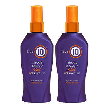 It'S A 10 Haircare Miracle Leave-In Plus Keratin Spray, 10 Fl. Oz (Pack Of 2)