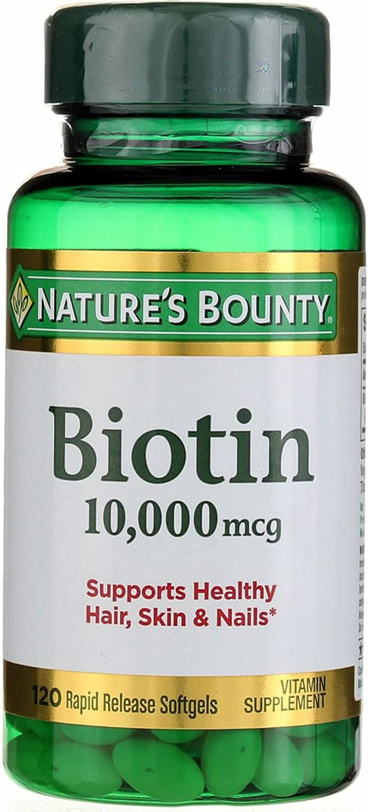 Nature'S Bounty Biotin 10,000 Mcg, Rapid Release Softgels 120 Ea (Pack Of 12)
