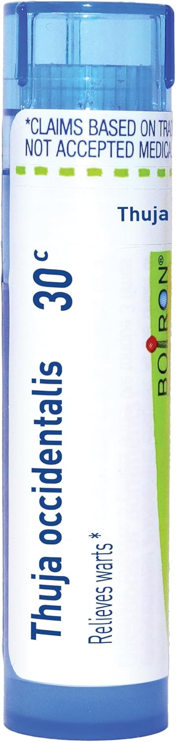 Boiron Thuja Occidentalis 30C Homeopathic Medicine For Painless Wart Removal - 80 Pellets