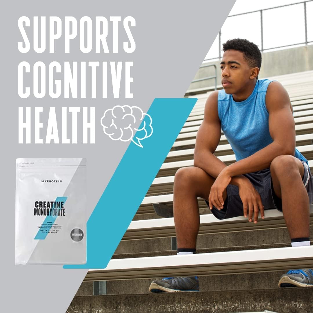 Myprotein Creatine Monohydrate Powder, 1.1 Lb (100 Servings) Pure Unflavored Creatine Powder, Post/Pre Workout Supplement for All Sports and Exercises, Gluten Free, Vegan, Dissolves Easy : Health & Household