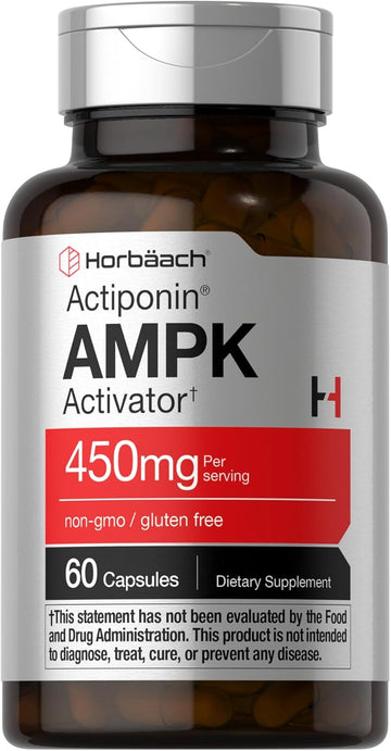 Horbäach Ampk Metabolic Activator 450 Mg | 60 Capsules | Non-Gmo, Gluten Free
