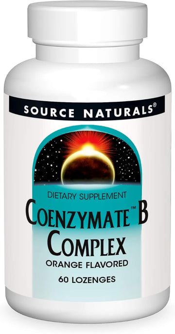 Source Naturals Coenzymate B Complex - Orange Avor That Melts In Mouth - B Vitamins - 60 Lenges