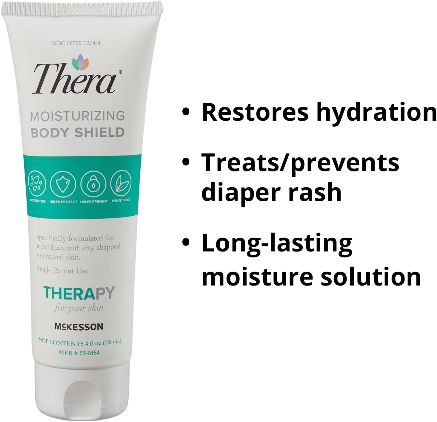 Thera Moisturizing Body Shield Skin Cream - Hydrates Dry, Chapped, Cracked Skin - Lavender-Scented, 4 Oz Tube, 1 Count : Beauty & Personal Care