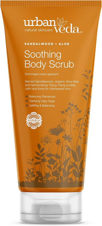 Urban Veda Soothing Body Scrub | Exfoliating Body Scrub For Sensitive Skin| Vitamin E, Walnut & Pumice Body Exfoliator Scrub | Soothing & Calming | Dead Skin Remover | Exfoliating Body Wash | 200 Ml