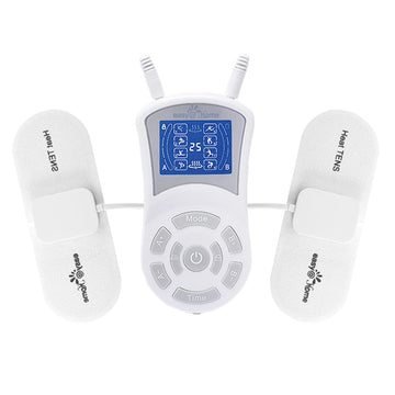 Easy@Home Heat Tens Unit, Tens Ems Unit With Heat Therapy, 510K Cleared, Large Back Lit Display Fsa Eligible Pain Management And Muscle Stimulator Massager, Pain Relief Therapy Ehe018