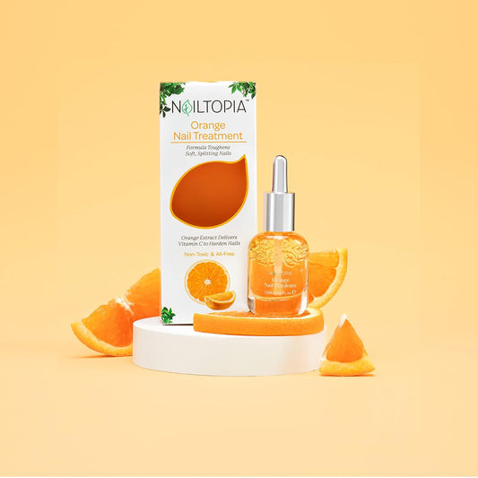 Nailtopia - Nail Strengthener - For Weak, Frail, Delicate Nails - Plant-Based, Non Toxic, Bio-Sourced, Nourishing & Hardening Superfood Treatment - Spinach Extract (Clear) - 0.41 Oz