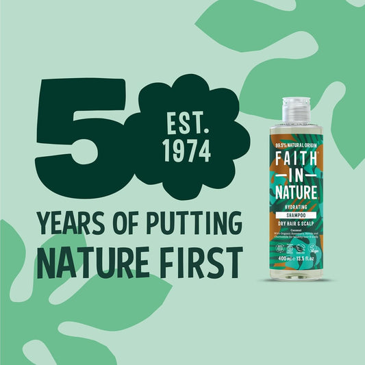 Faith In Nature Natural Rosemary Shampoo, Stimulating For Normal Hair & Scalp, Vegan & Cruelty Free, No Sls, Silciones Or Parabens, 400Ml