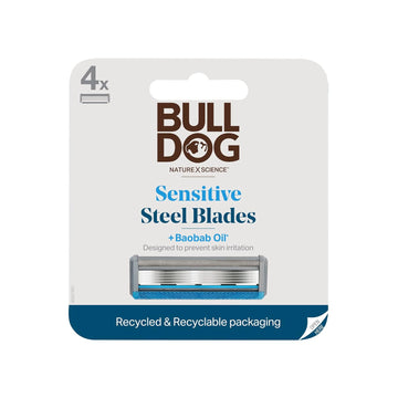 Bulldog Mens Skincare And Grooming Original Razor Blades Refills For Men, 8 Count