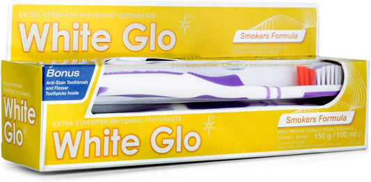 White Glo Smokers Formula Whitening Toothpaste 100 Ml -2 Packs-