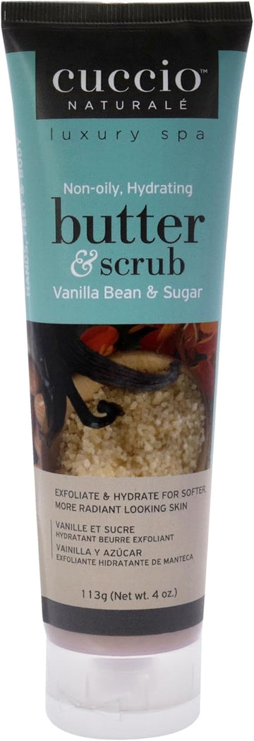 Cuccio Vanilla Bean & Sugar Butter Scrub Tube 4Oz