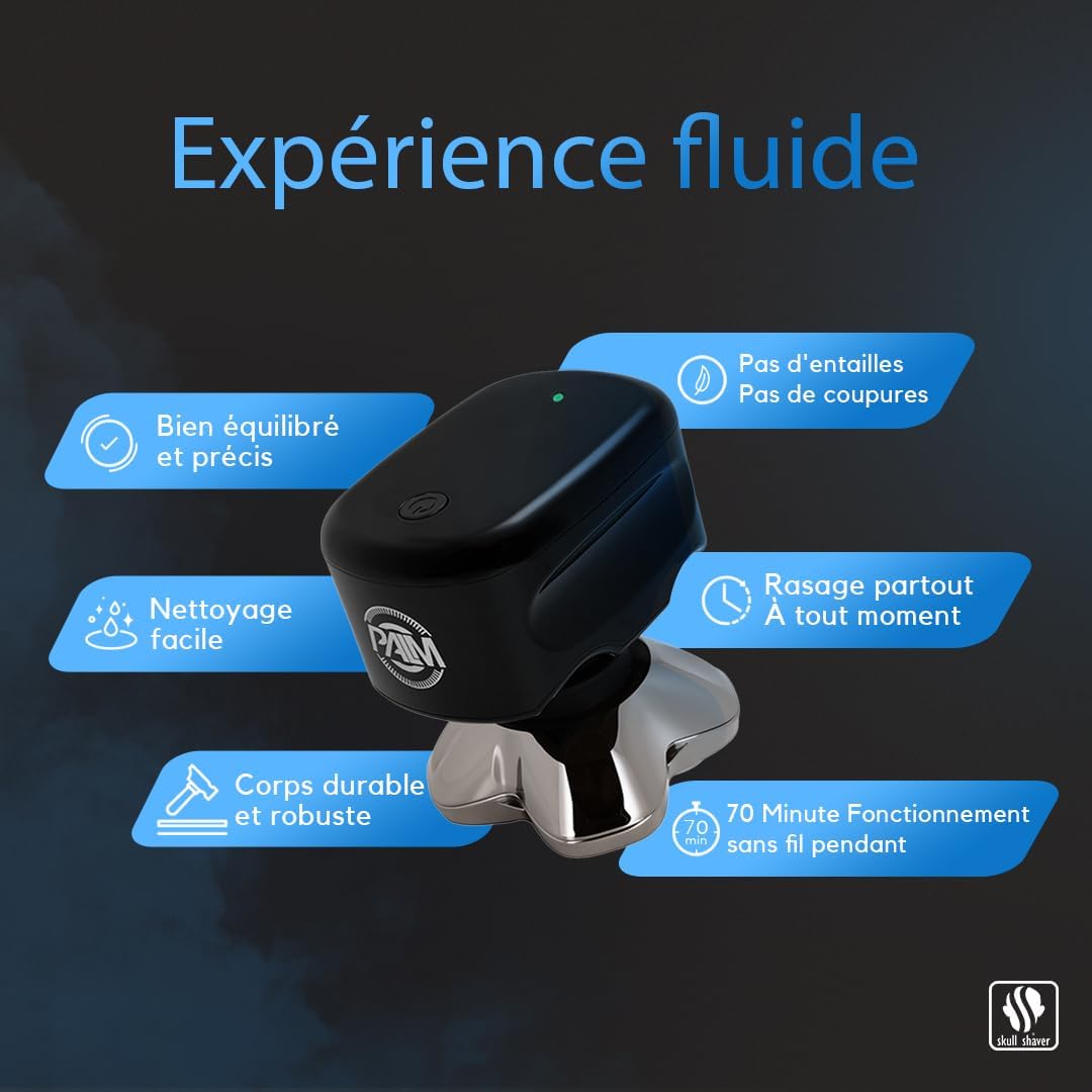 Skull Shaver - Palm Mx5 Head And Face Shaver - Smooth Shave : Beauty & Personal Care