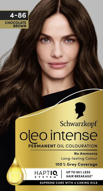 Schwarzkopf Oleo Intense Permanent Oil Colour 8-05 Beige Blonde Hair Dye, Perfect Grey Coverage, Conditioner With Haptiq System, Long-Lasting Colour, Ammonia Free Hair Dye