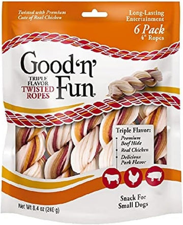 Good ’N’ Fun Triple Flavor Twisted Ropes, 6 Count