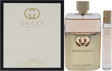Gucci Guilty For Her Gift Set - Edp + Rollerball Pen, 90 Ml + 7.4 Ml, 2 Count