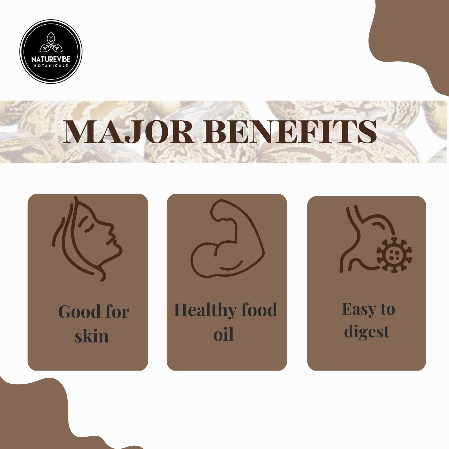 Naturevibe Botanicals Castor Oil 32 Ounces Cold Pressed 100% Pure and Natural | Hydrated Skin Thickens Eyelashes Eyebrows Hair Growth Hair Care : Health & Household