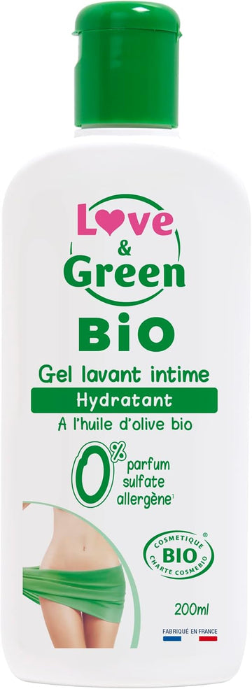 Love & Green - Organic Intimate Moisturising Washing Gel 200 Ml - Made In France